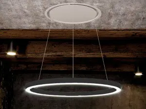 Вытяжка PANDO SKYRING/54 NEGRO V.1130 ECO SEC PLUS