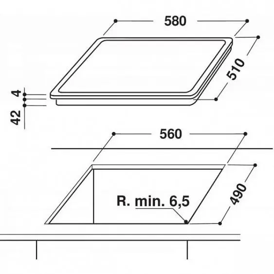 Поверхность WHIRLPOOL akt 8600 ba — фото