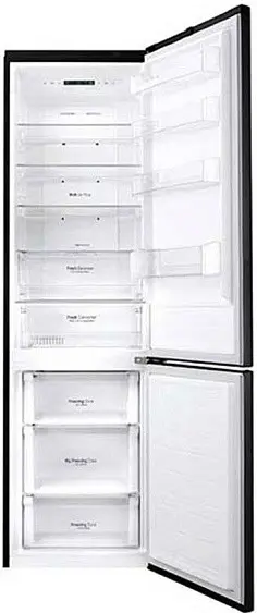Холодильник LG GB-B60MCPFS черный — фото