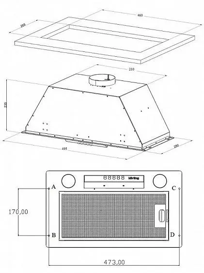 Вытяжка KORTING KHI 6631 RB — фото