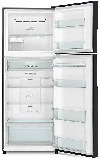 Холодильник HITACHI R-VG 472 PU8 GBW коричневое стекло — фото