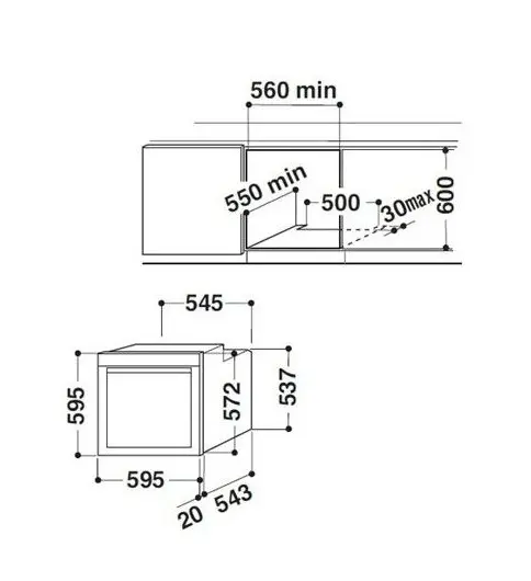 Духовой шкаф WHIRLPOOL akzm 6550 ixl — фото