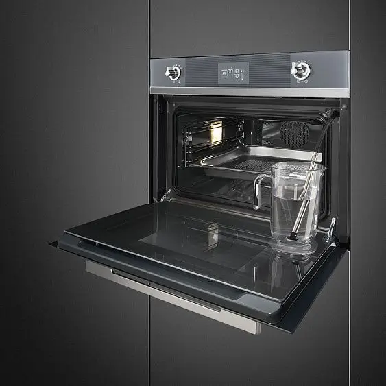 Духовой шкаф электрический компактный SMEG SF4102VCS — фото
