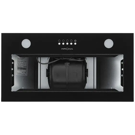 Вытяжка KRONA LUISA 600 GLASS BLACK PB — фото