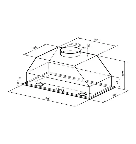 Вытяжка LEX GHOST 600 IVORY — фото