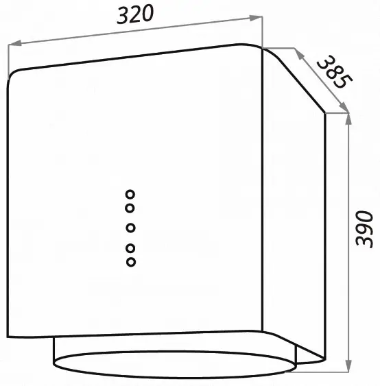 Вытяжка MAUNFELD BOX Flash BLACK 40 — фото