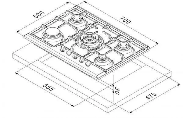 Поверхность KORTING hg 7105 ctrc — фото