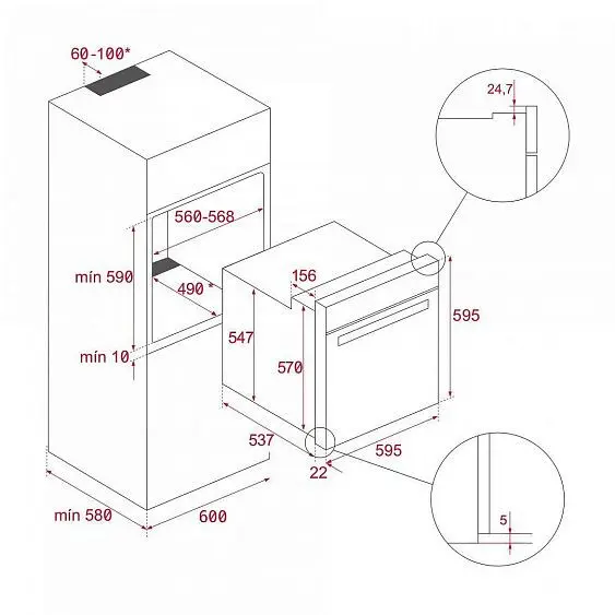 Духовой шкаф TEKA AIRFRY HSB 646 SS — фото