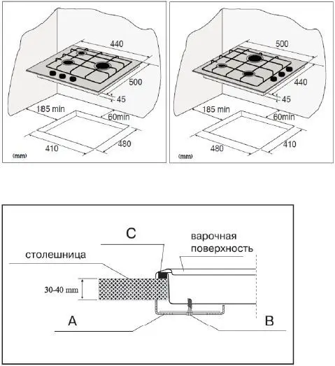 Поверхность KORTING hg 455 ctri — фото