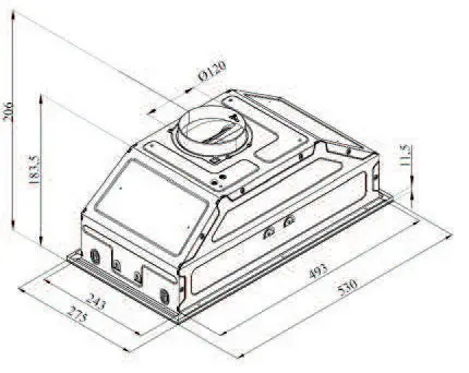 Вытяжка DARINA Built in M605X — фото