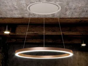 Вытяжка PANDO SKYRING/54 COBRE V.1130 ECO SEC PLUS