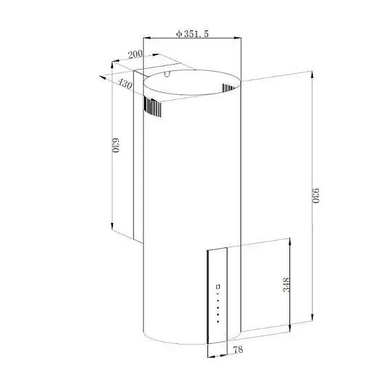Вытяжка KORTING KHC 35969 DX Cylinder — фото