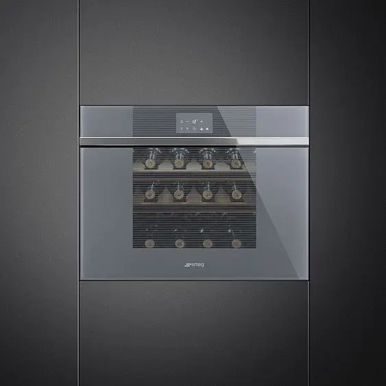 Встраиваемый винный шкаф SMEG CVI118LWS2 — фото