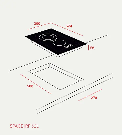Поверхность домино" TEKA irf 321" — фото