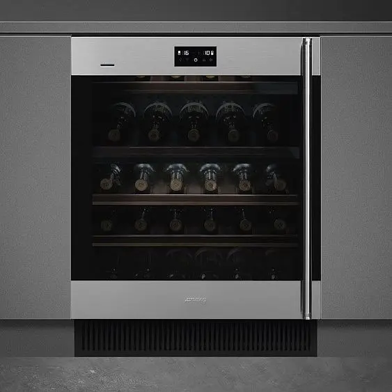 Встраиваемый винный шкаф SMEG CVI338LWX2 — фото