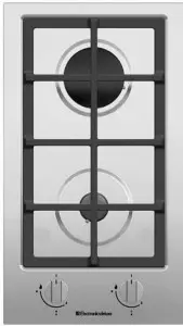 Газовая варочная панель ELECTRONICSDELUXE TG2 400215F-003 нержавеющая сталь