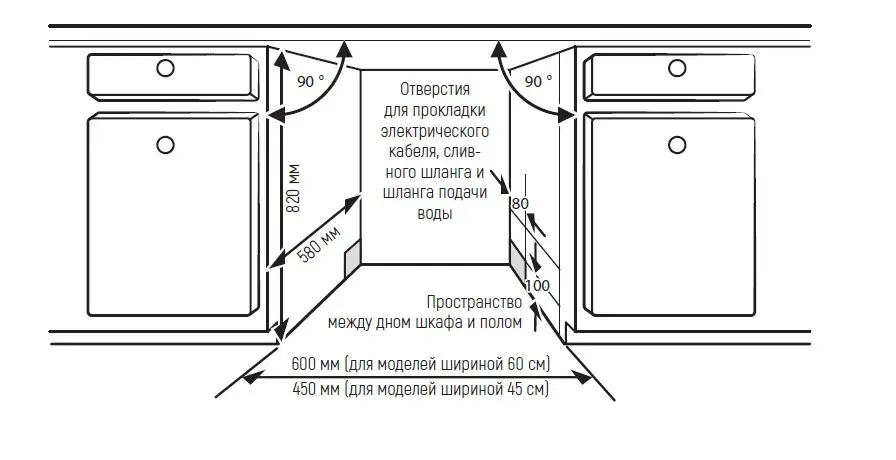 Посудомоечная машина MONSHER MDF 4537 Blanc — фото
