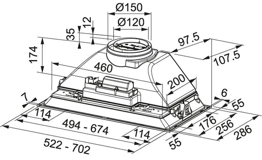 Вытяжка FRANKE FBI 705 XS — фото