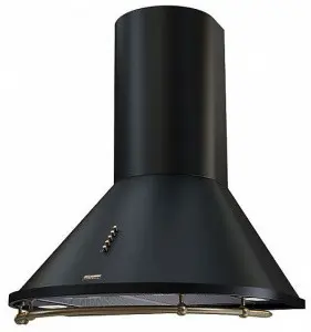 Вытяжка KRONASTEEL nikol 600 black/bronze push button