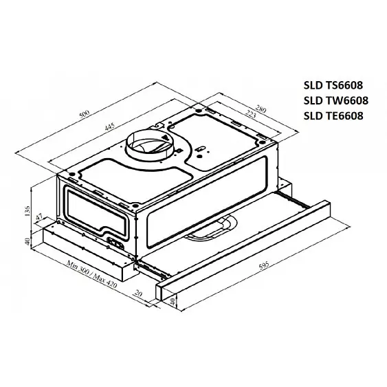 Вытяжка SCHAUB LORENZ SLD TE6608 — фото