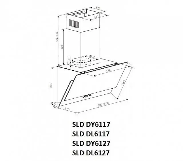 Вытяжка SCHAUB LORENZ SLD DL6127 — фото