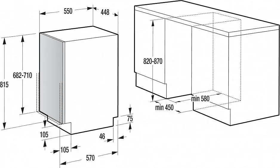 Встраиваемая посудомоечная машина GORENJE gv50211 — фото