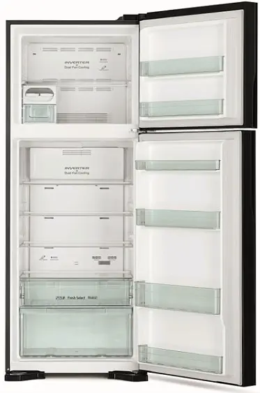 Холодильник HITACHI R-VG 542 PU7 GPW белое стекло — фото