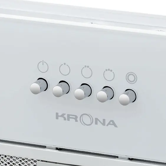 Вытяжка KRONA KATE 600 GLASS WHITE PB — фото