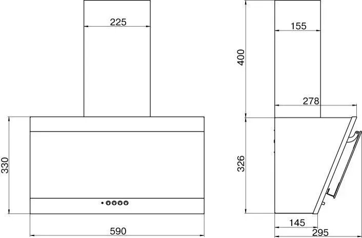 Вытяжка ELIKOR Титан 60П-430-К3Д черный/черный — фото
