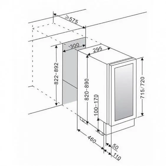 Винный шкаф CLIMADIFF AV18CDZ — фото