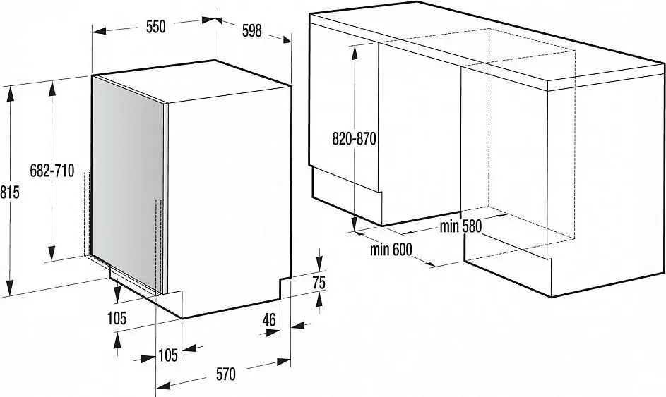 Встраиваемая посудомоечная машина GORENJE gv61211 — фото