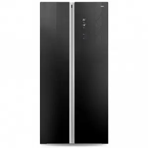 Холодильник GINZZU NFK-465 Black glass
