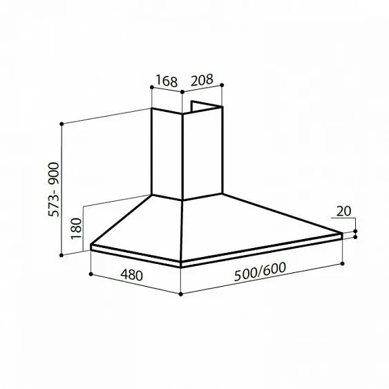 Вытяжка LEX BASIC 600 INOX — фото
