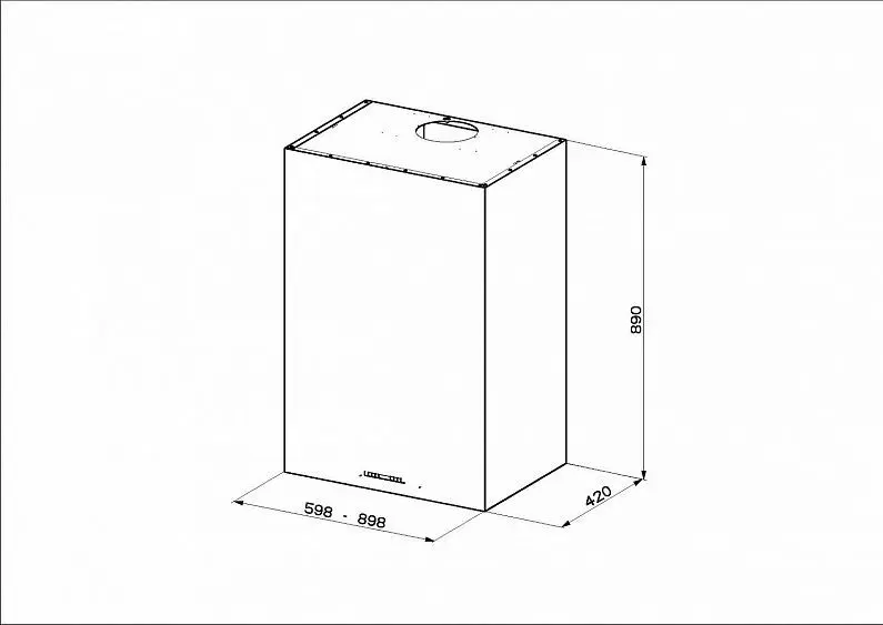 Вытяжка FABER CUBIA GLOSS PLUS EV8 WH A60 — фото