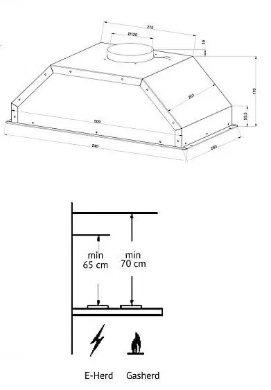Вытяжка KUPPERSBERG INLINE 60 B — фото