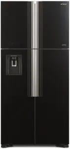 Холодильник HITACHI R-W 662 PU7X GBK черное стекло