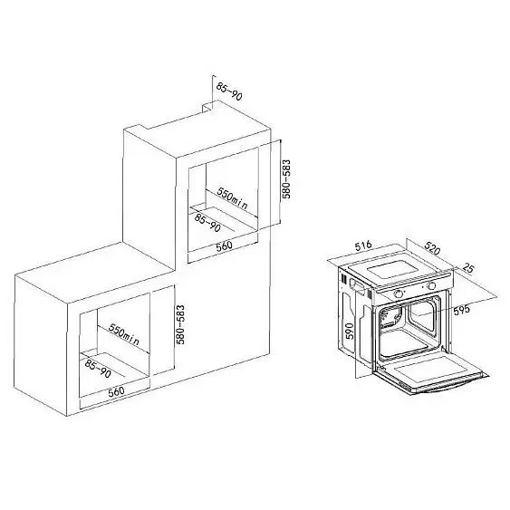 Духовой шкаф OASIS D-MW — фото