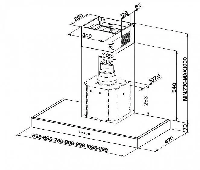 Вытяжка FABER GEMMA PB SRM X A120 — фото