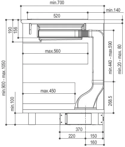 Вытяжка FABER 110.0456.467 FABER HOO-B GLASS BK A52 — фото