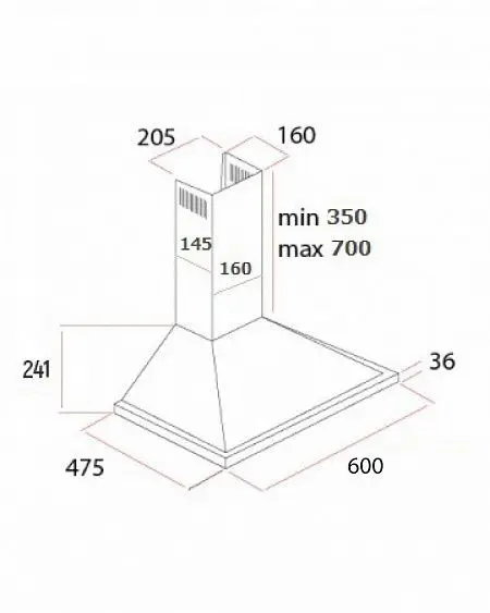 Вытяжка SCHTOFF Haus 60 Inox — фото