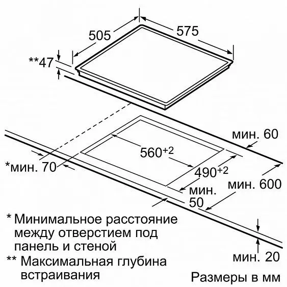 Поверхность BOSCH pke 645q14 e — фото