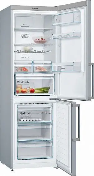Холодильник Bosch KGN36ML3P серебристый — фото