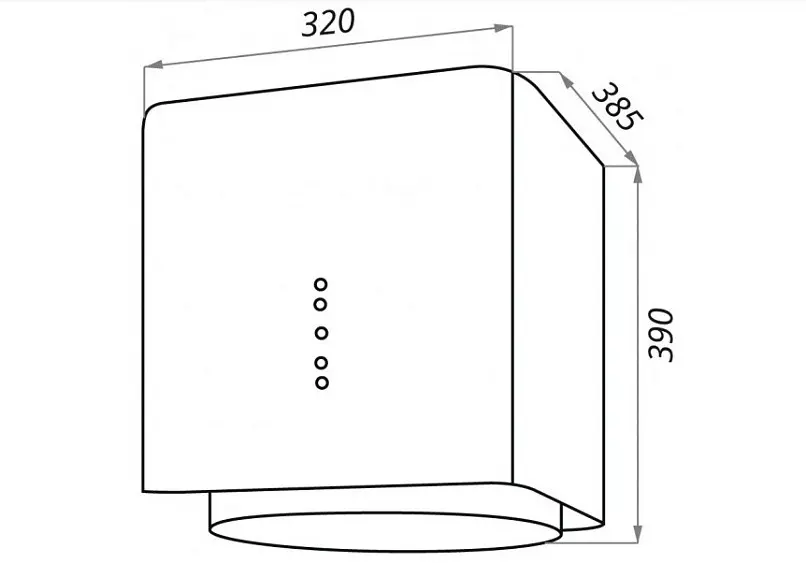 Вытяжка MAUNFELD BOX FLASH 32 белый — фото
