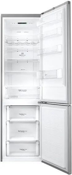 Холодильник LG GB-B60PZEFS серебристый — фото