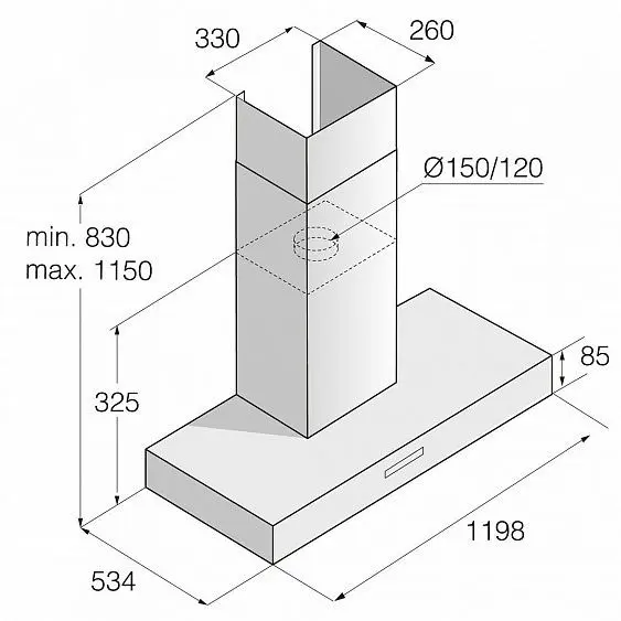 Вытяжка ASKO CW41230G — фото