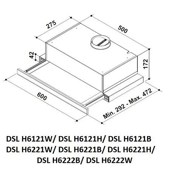 Вытяжка SCHAUB LORENZ DSL H6222W — фото