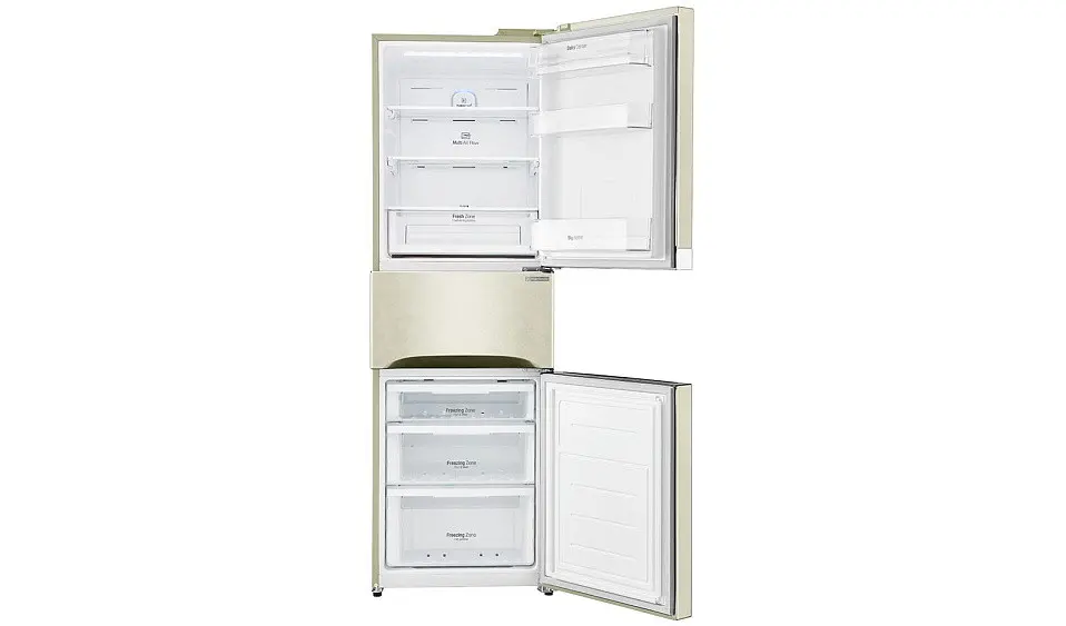 Холодильник LG GC-B303SEHV бежевый — фото