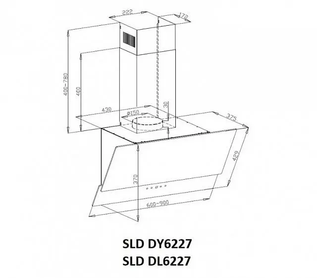 Вытяжка SCHAUB LORENZ SLD DY6227 — фото