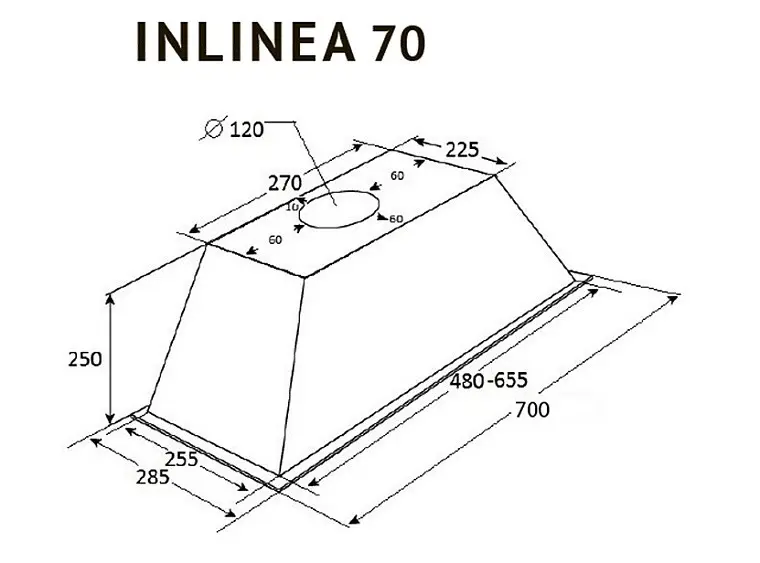 Вытяжка KUPPERSBERG INLINEA 70 X — фото