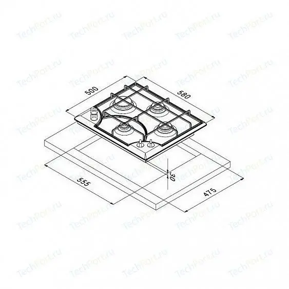 Поверхность KORTING hg 6105 ctrr — фото